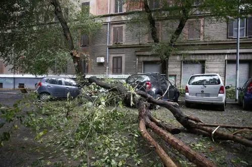 Il maltempo a Roma
