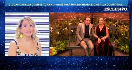 Domenica Live, Giucas Casella chiede alla compagna Valeria Perilli di sposarlo