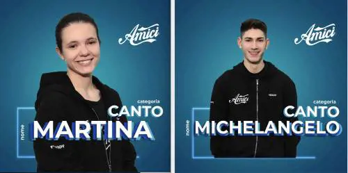 Gli allievi della scuola di "Amici"