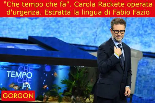 La satira del giorno: incidente a "Che tempo che fa"