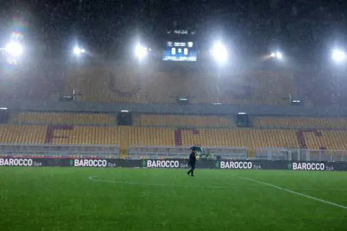 I test sul campo bagnato a Lecce