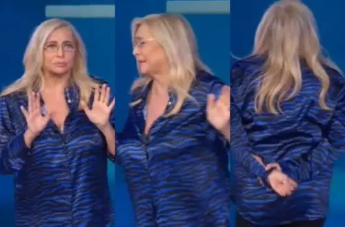 Mara Venier in lacrime in studio dopo l'intervista della mamma di Nadia Toffa