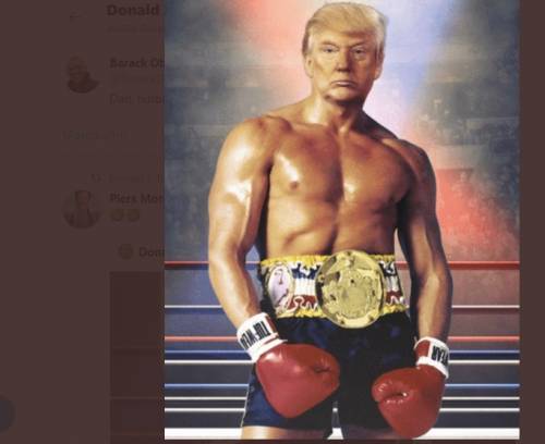 Trump versione Rocky Balboa: il fotomontaggio fa impazzire il web