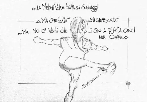 La vignetta del giorno: Meloni vola nei sondaggi