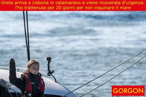 La satira del giorno: Greta a Lisbona in catamarano
