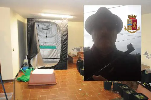 "Sono un cacciatore di ebrei". Perquisita l'abitazione gli trovano una piantagione di marijuana