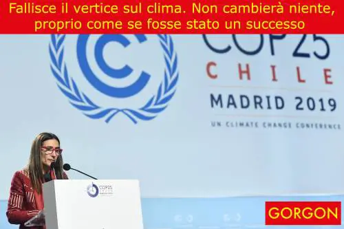 Ecco la satira del giorno: fallisce il vertice del clima
