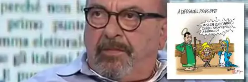 Vauro manda Gesù a Bibbiano: l'ignobile vignetta sul presepe