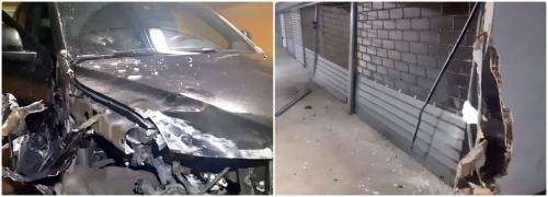 Ubriaco distrugge auto e parcheggio interrato a Sanremo