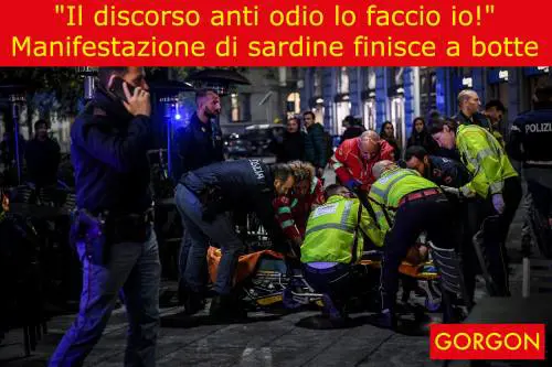 La satira del giorno: rissa tra sardine
