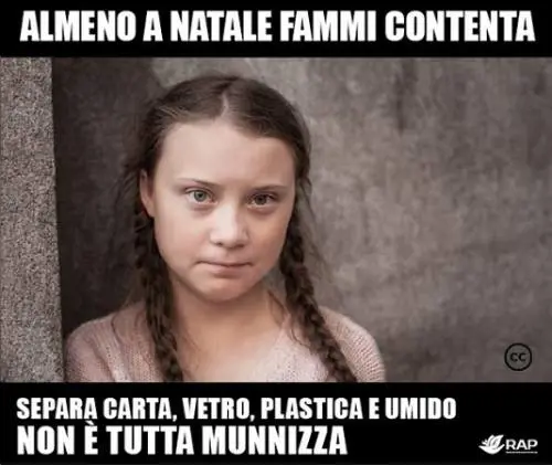 Differenziata al 65 % in tre anni: e il sindaco si affida a Greta Thunberg