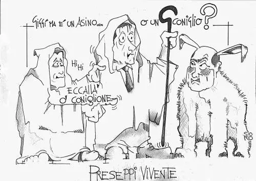 La vignetta del giorno: il presepe vivente del governo