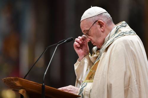 Papa Francesco al funerale di un'amica in forma privata