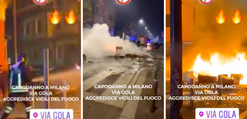 Vigili del fuoco accerchiati e presi a bottigliate: spunta il video choc