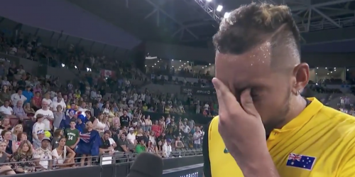 Kyrgios in lacrime per l'Australia:  "È una cosa più grande del tennis"