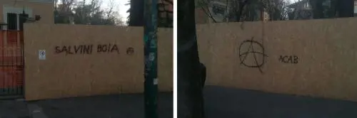 Emilia, la sinistra ora ha paura: ​sui muri minacce contro Salvini