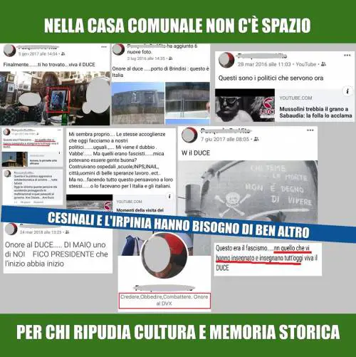 Avellino, il vicesindaco inneggia a Mussolini: è polemica a Cesinali