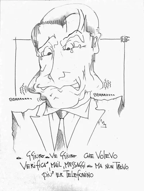 La vignetta del giorno: Conte ha perso il telefonino