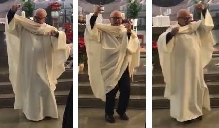 Il prete balla il flamenco durante la messa: è virale