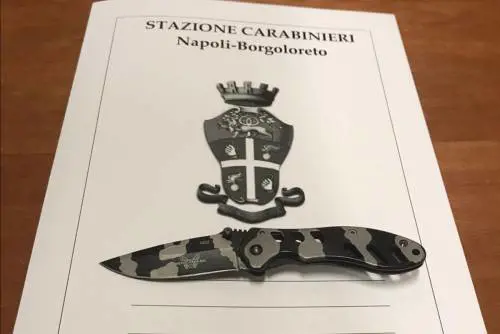 Fermato con un coltello negli slip: denunciato il nipote 14enne del boss Mazzarella