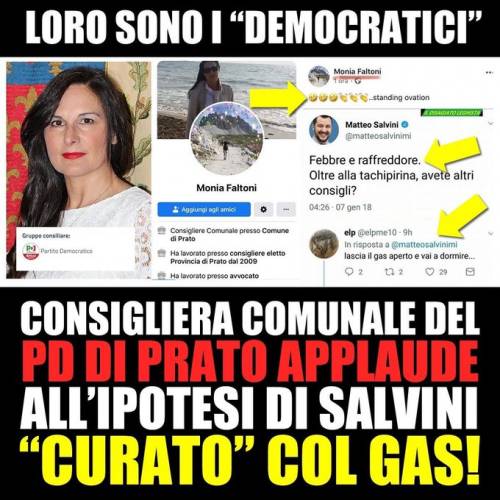 Dalla dem insulti choc a Salvini: "Vai a dormire con il gas aperto"