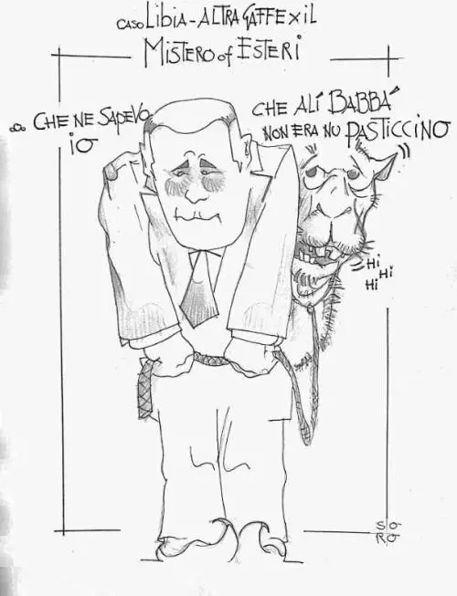 La vignetta del giorno: continuano le gaffe del mistero degli Esteri