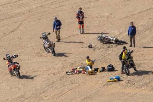 Dakar 2020, l'olandese Edwin Staver grave dopo un brutto incidente
