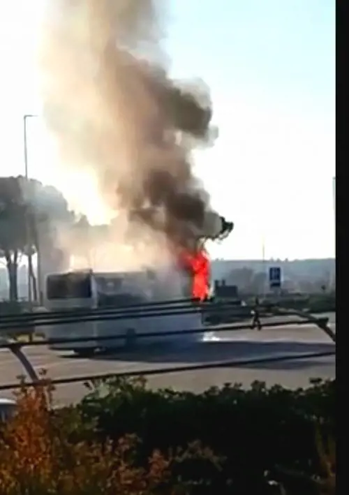 Vanno a Roma per partecipare a C'è posta per te ma il bus va a fuoco