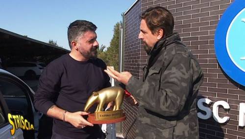 Gattuso riceve il Tapiro: ''Servirebbe una visita a San Gennaro...''