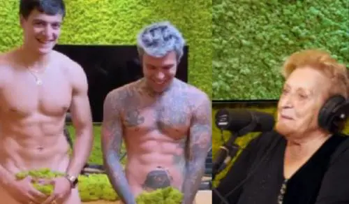 La nonna di Fedez cita Mussolini, lui: "Non puoi dire una cosa così"