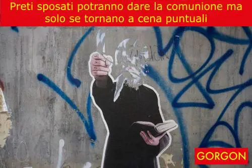 La satira del giorno: il destino dei preti sposati
