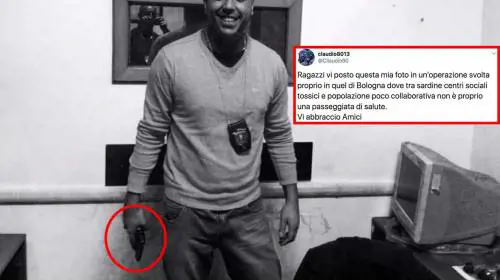 "Con le sardine non è una passeggiata": bufera sul tweet con la pistola