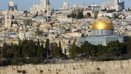 La vista di Gerusalemme dall'alto