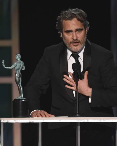 Joaquin Phoenix, le immagini delle premiazioni