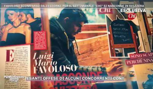 Luigi Mario Favoloso beccato in Svizzera, dopo la scomparsa