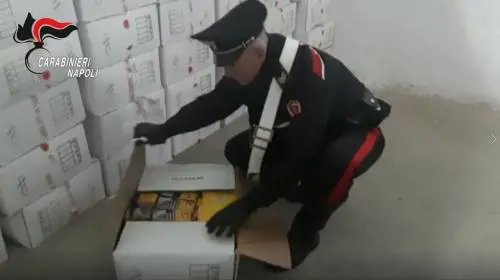 Maxi sequestro a Piazzolla di Nola: scoperte 2 tonnellate di tabacco di contrabbando