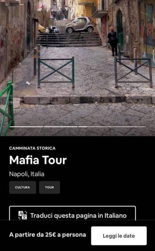 Un “Tour della Mafia” tra i vicoli del centro storico: è polemica per l’iniziativa di un internauta