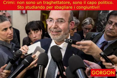 La satira del giorno: Crimi il traghettatore