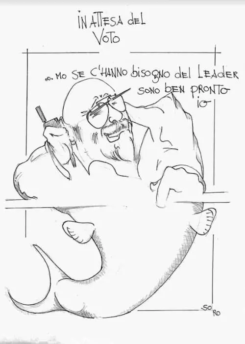 La vignetta del giorno: Bonaccini in attesa del voto
