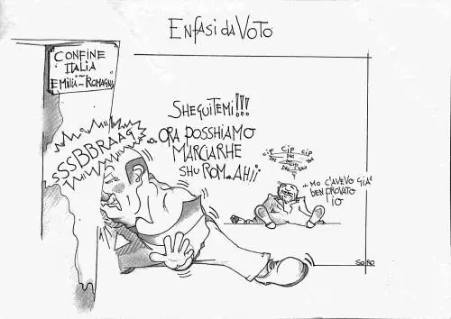 La vignetta del giorno: Zinga e l'enfasi del voto
