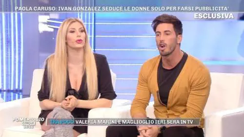 Ivan Gonzalez sbugiarda Paola Caruso: "Mai dormito insieme, non mi è mai piaciuta"