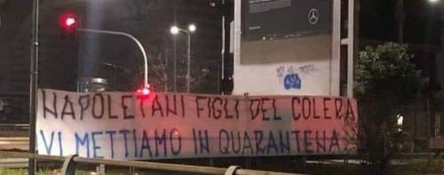 "Napoletani figli del colera vi mettiamo in quarantena": lo striscione choc dei tifosi dell'Inter