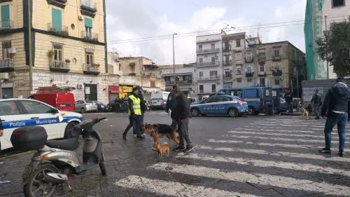 I controlli delle forze dell'ordine nel mercato storico del Buvero