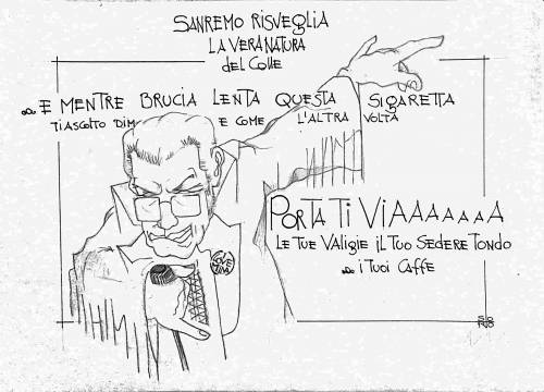 La vignetta del giorno - Gli effetti di Sanremo su Mattarella