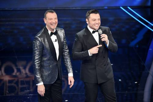 Sanremo, Amadeus punge Tiziano Ferro: "Battuta infelice, può capitare"