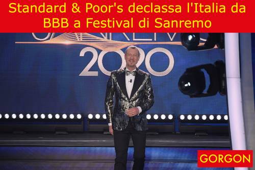 La satira del giorno: Standard&Poor's declassa l'Italia