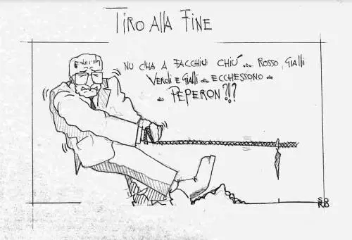 La vignetta del giorno: il tiro alla fine di Mattarella