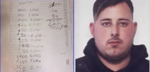 In arresto il pusher di marijuana: annotava la contabilità in un bigliettino
