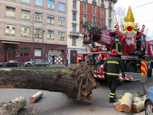 Forti raffiche di vento questa mattina a Milano