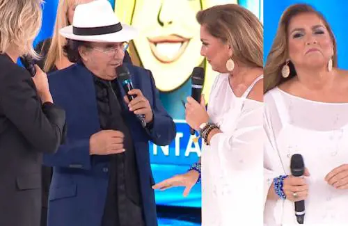 Amici, Romina Power punzecchia Al Bano Carrisi: "Ma hai lasciato la sciarpa copri-panza a casa?"